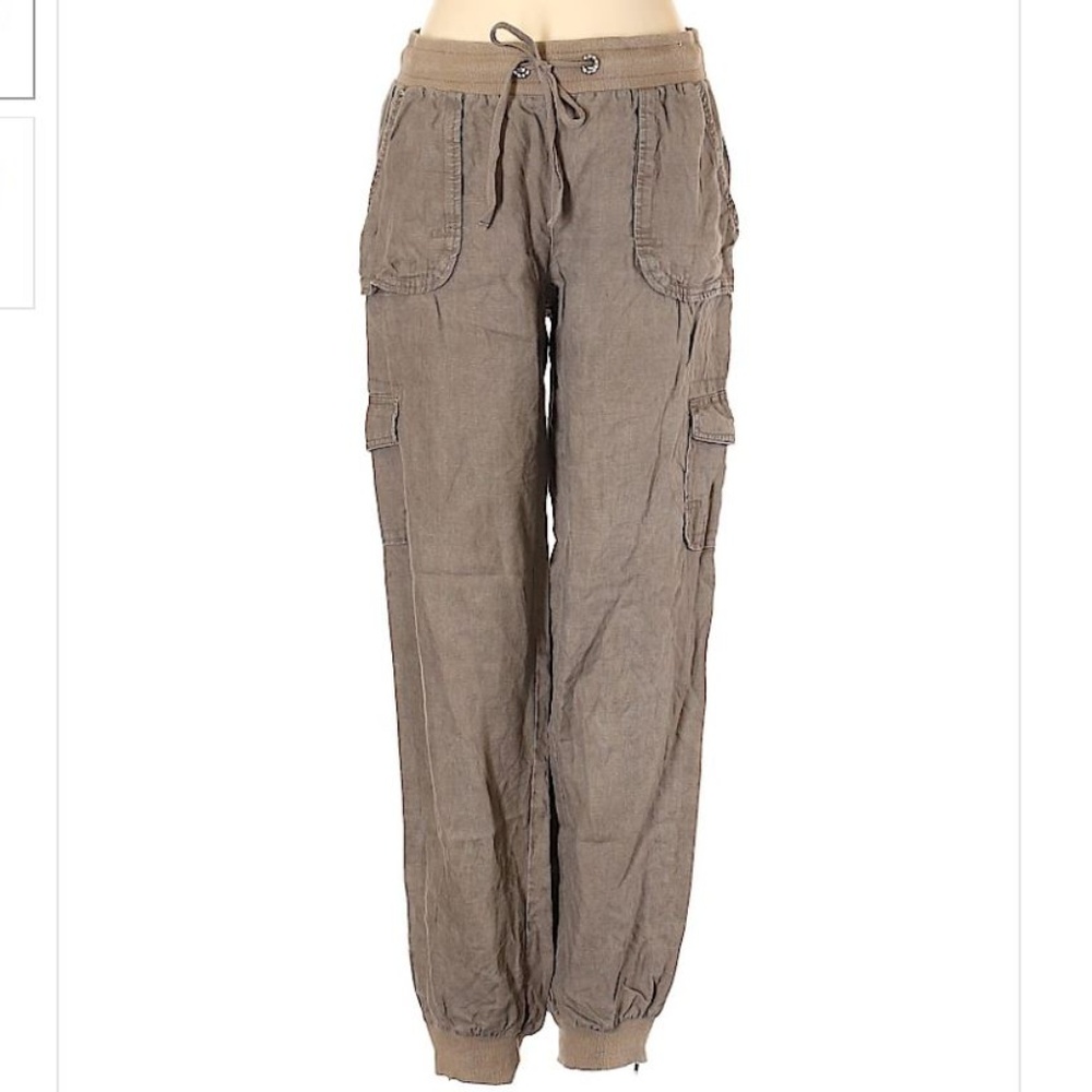 INC Cropped linen cargo pants - Sz 4